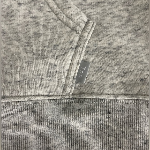 TNA The Iconic Hoodie Cropped Striped Sleeves Gray Size XXS Boxy Oversized - Picture 9 of 13
